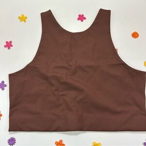 Girlfriend Collective Chocolate Brown Paloma Racerback Sports Bra XXL NWT